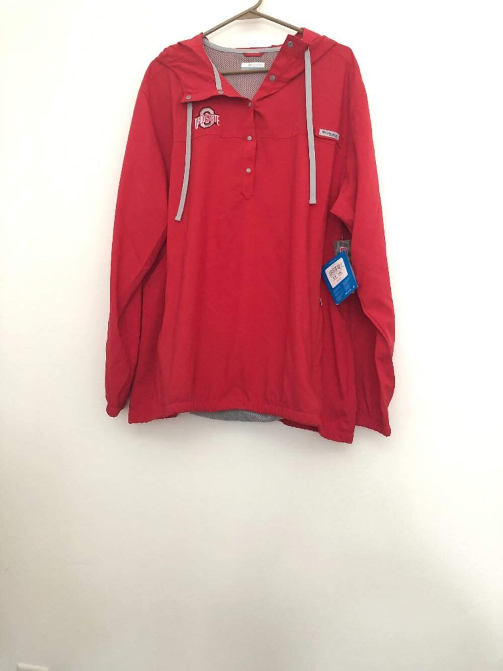 Columbia Ohio State Buckeyes Tamiami Hoodie Red Size XXL